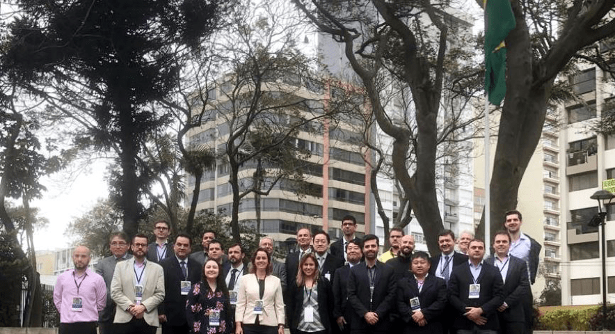 Grupo de representantes das empresas brasileiras participantes da Missão ao Peru.